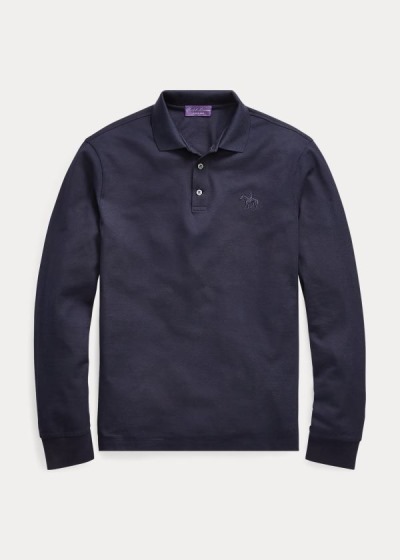 Men's Ralph Lauren Custom Fit PiquÃ© Polo Shirts | 978410KYL